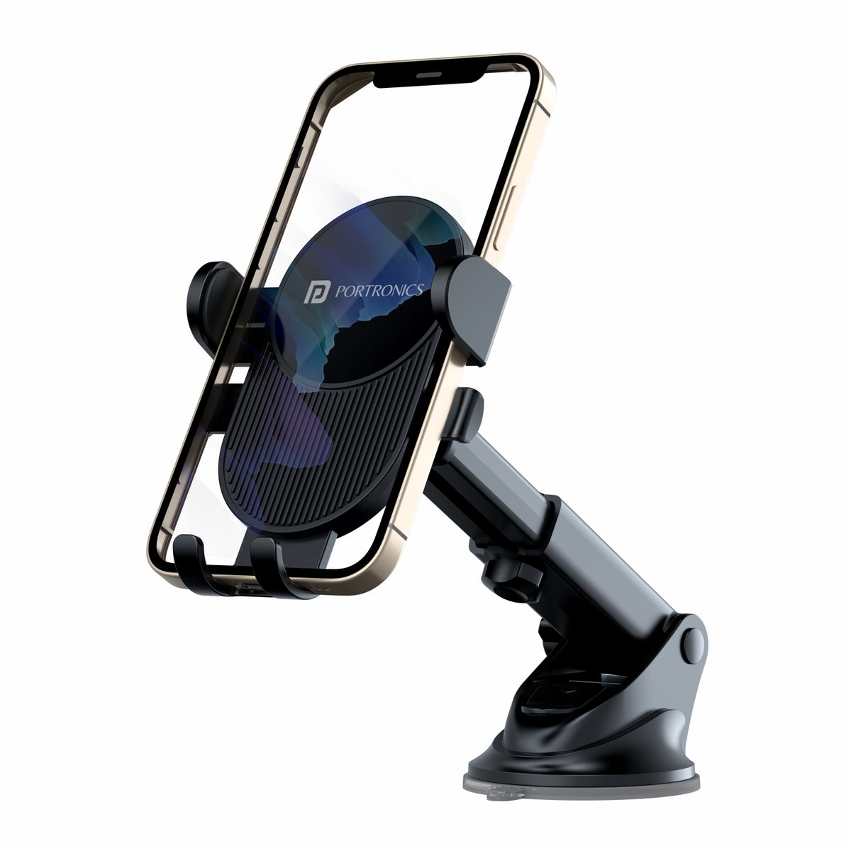 Portronics Clamp M Universal Car Mobile Holder at Discount