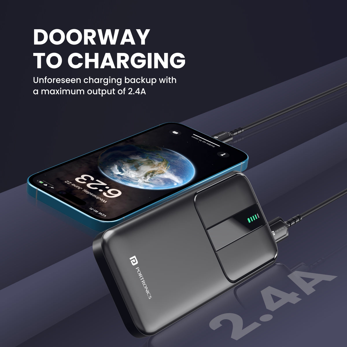 Buy Portronics Power M 10K Best Power bank 10000 mAh Portable Charger