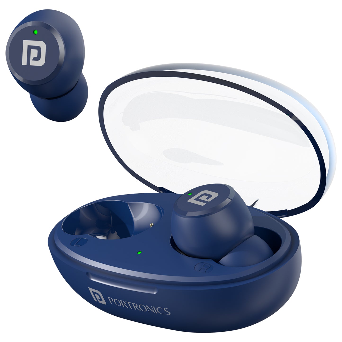 Blue Portronics Harmonics Twins s13 wireless earbuds