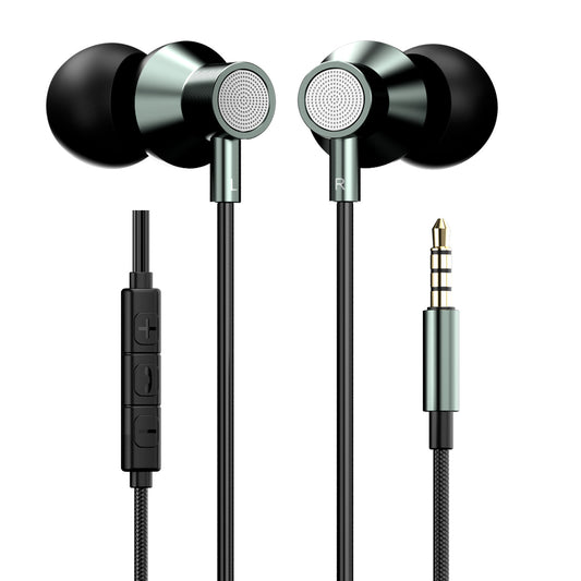 Black Portronics Conch Tune A Wired earphone| wired headsets| in ear wired headphones