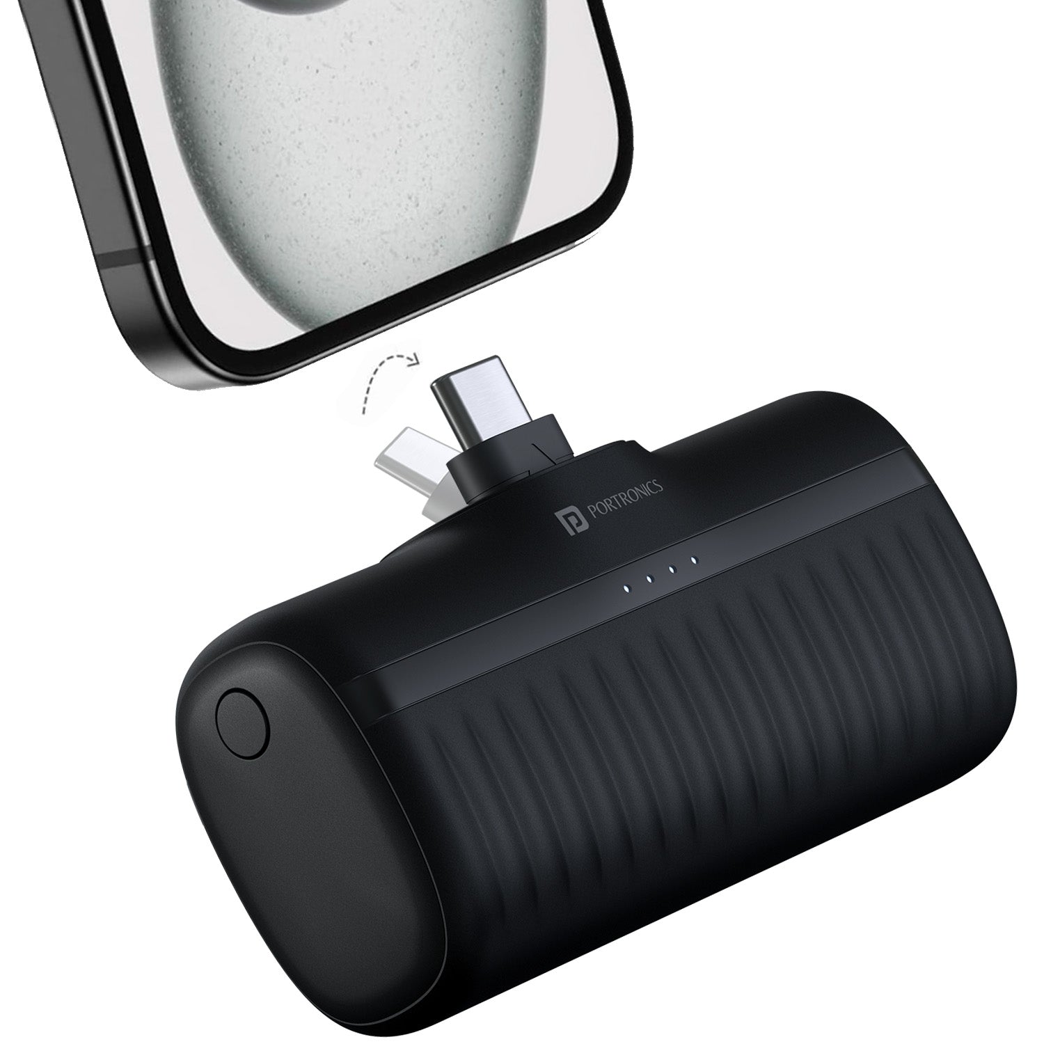 Portronics Power Pebble 5000mah mini power bank