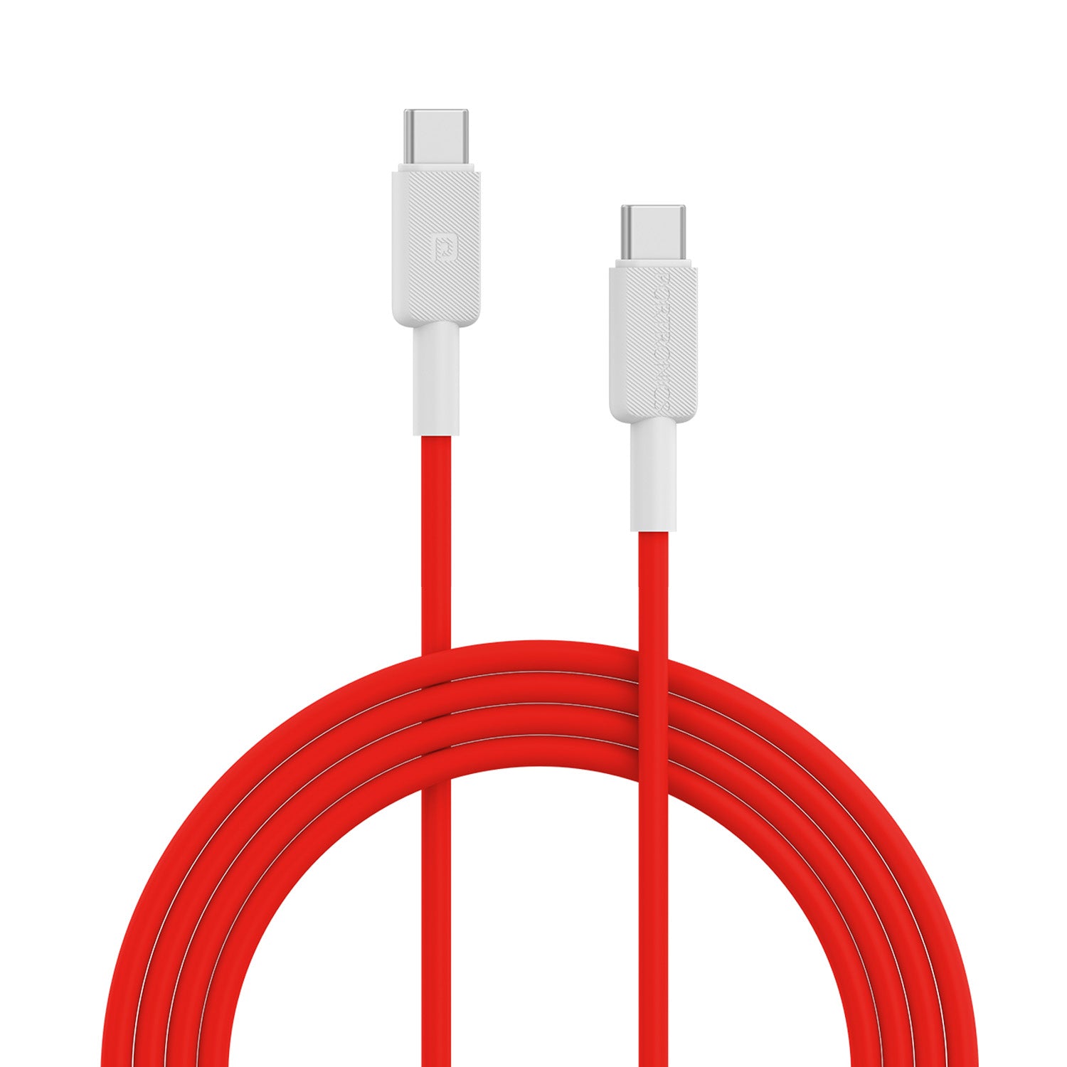 Red Portronics Konnect Link C Square 100W fast type c to type c Charging cable