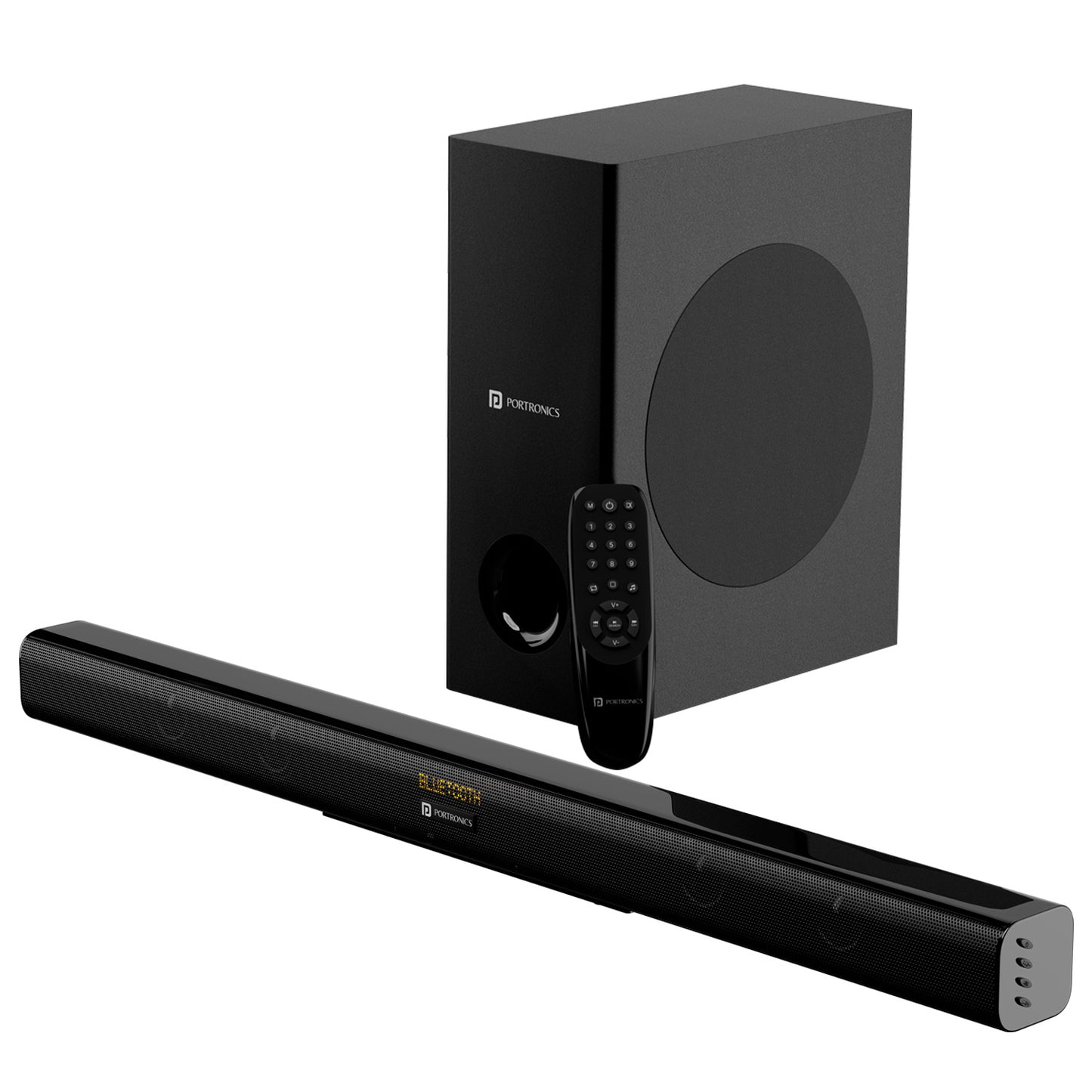 Portronics Pure Sound 104 Bluetooth Soundbar. Black