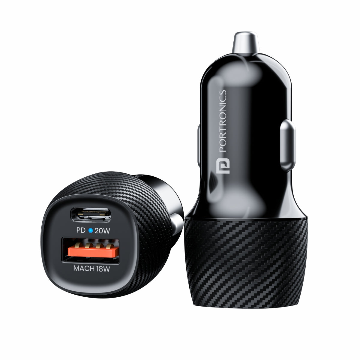 Buy Portronics Auto 10 3.4 A 2-Port USB and Bluetooth Car Charging