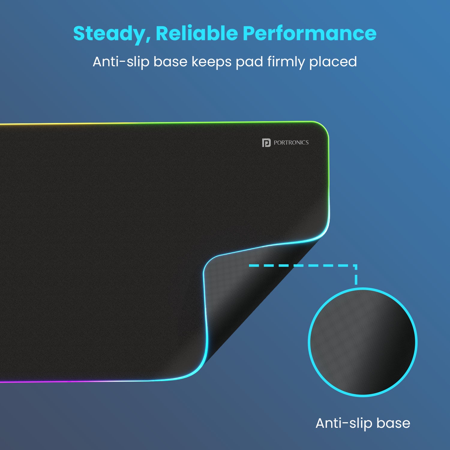 Gaming mouse pad with a soft microfiber surface for smooth and precise mouse tracking.| best mouse pad online at best price