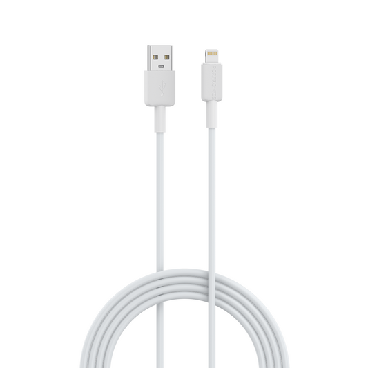 White Portronics Konnect Link - 8 USB to 8 Pin Fast charging Cable for Iphone| fast charging cable| lighting cable