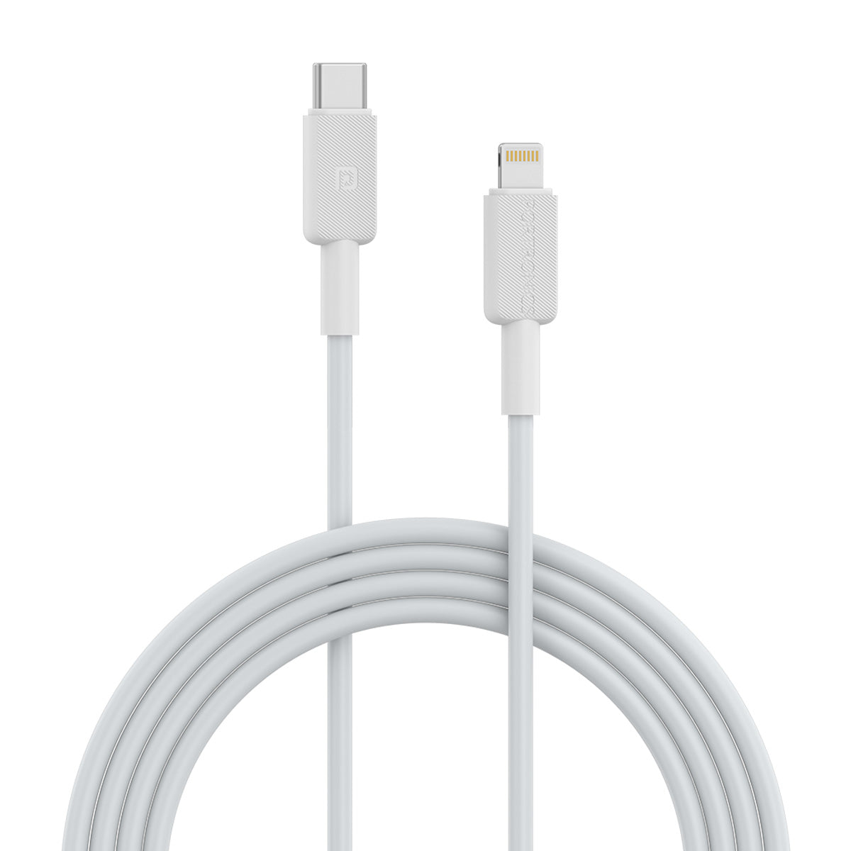 White Portronics Konnect Link CL - Type C to 8 pin Cable 3A| type c to lighting cable