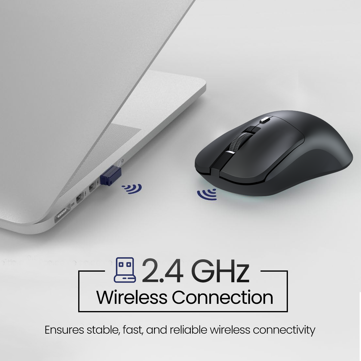 Portronics Toad 33 Wireless Mouse for Laptop & PC with Dual Connectivity Type C port Mouse  2.4 GHz and bluetooth 5.1| wireless mouse with multiple device connectivity