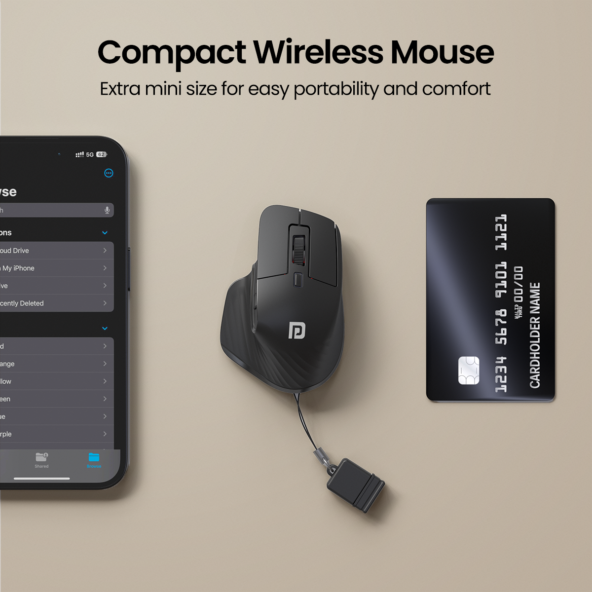 Portronics Toad mino Wireless Mouse for Laptop| best compact wireless mouse under 1000