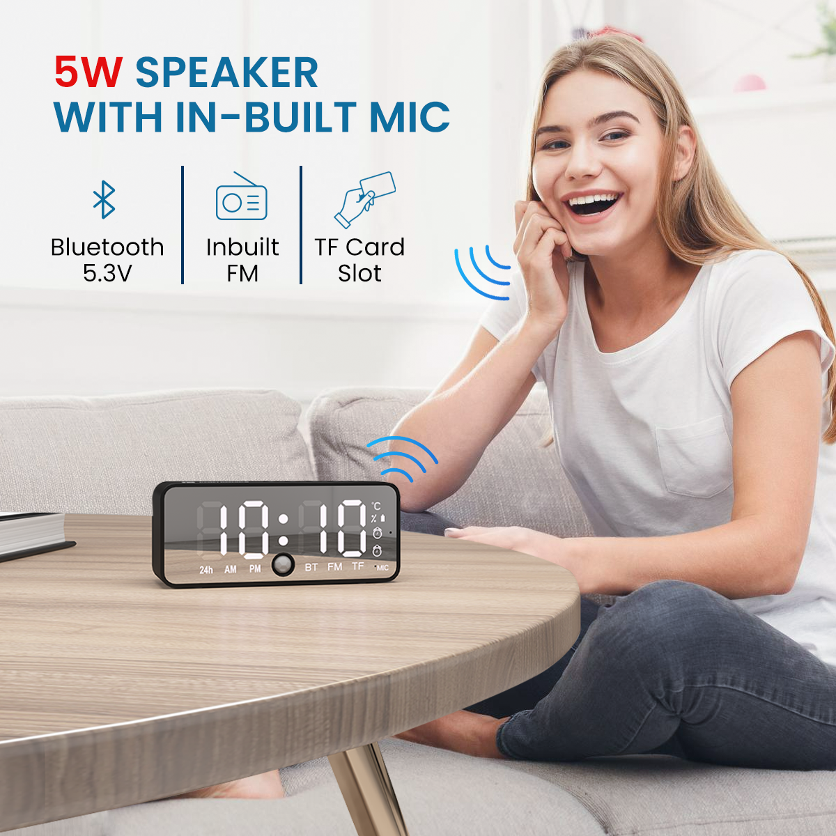 Buy Black Portronics pixel 4 wireless portable speaker comes with 5w speaker with inbuilt mic to make handsfree call