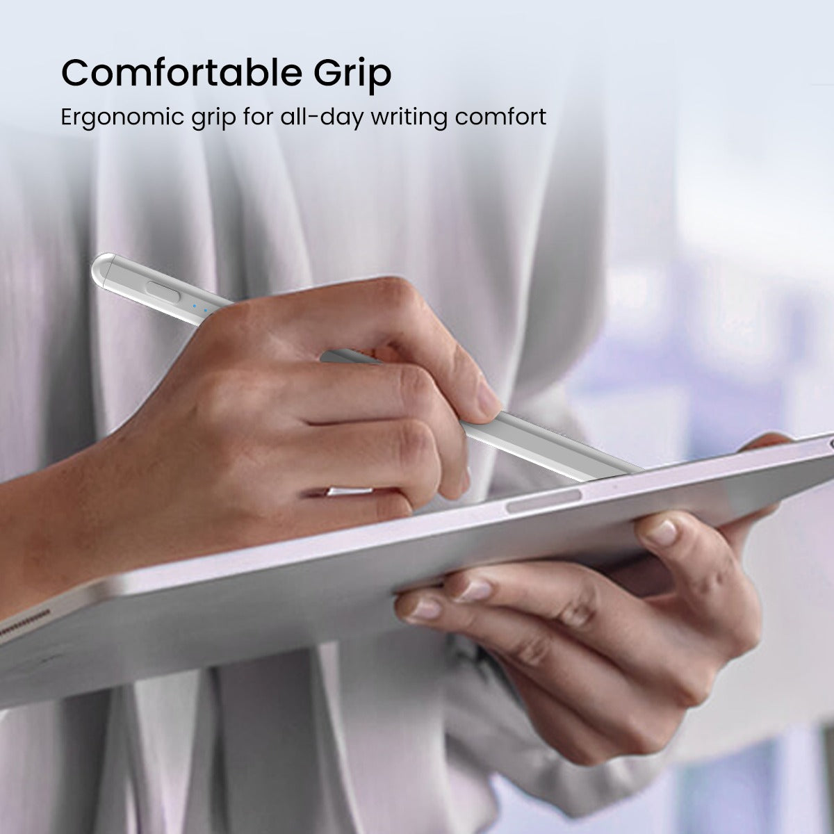 Portronics glide best stylus pen easy to use and comfortable for long use.