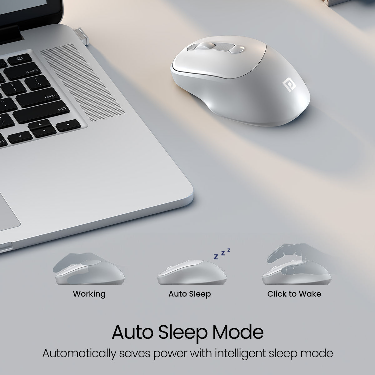 Portronics Toad 35  Mouse for Laptop & PC comes with auto sleep mode to save your battery power