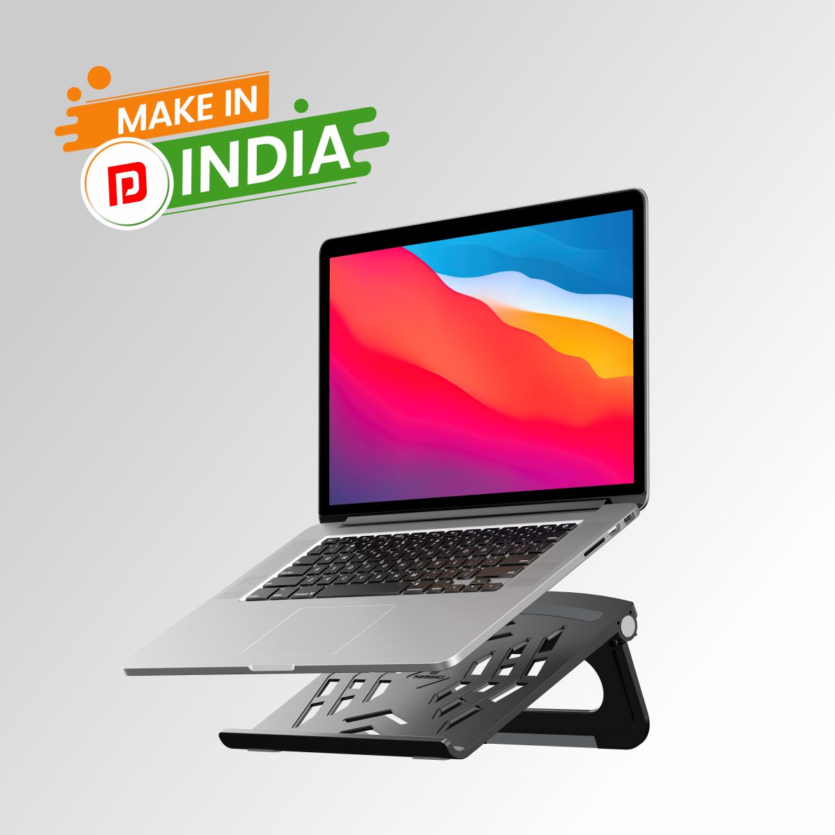 buy make in india Portronics my hexa 5 foldable laptop stand. Grey
