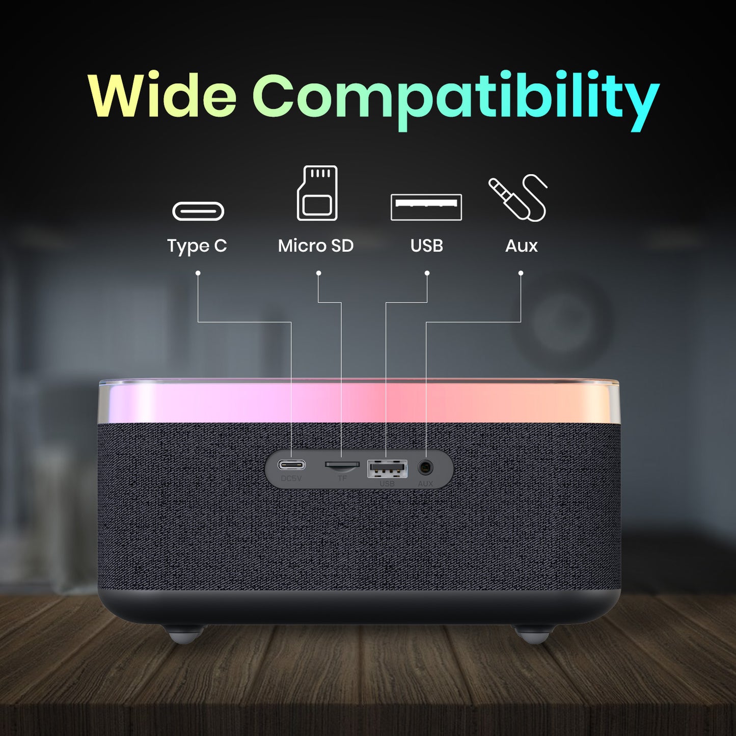 Portronics TriFusion wireless portable speaker has multiple connectivity option to enjoy music