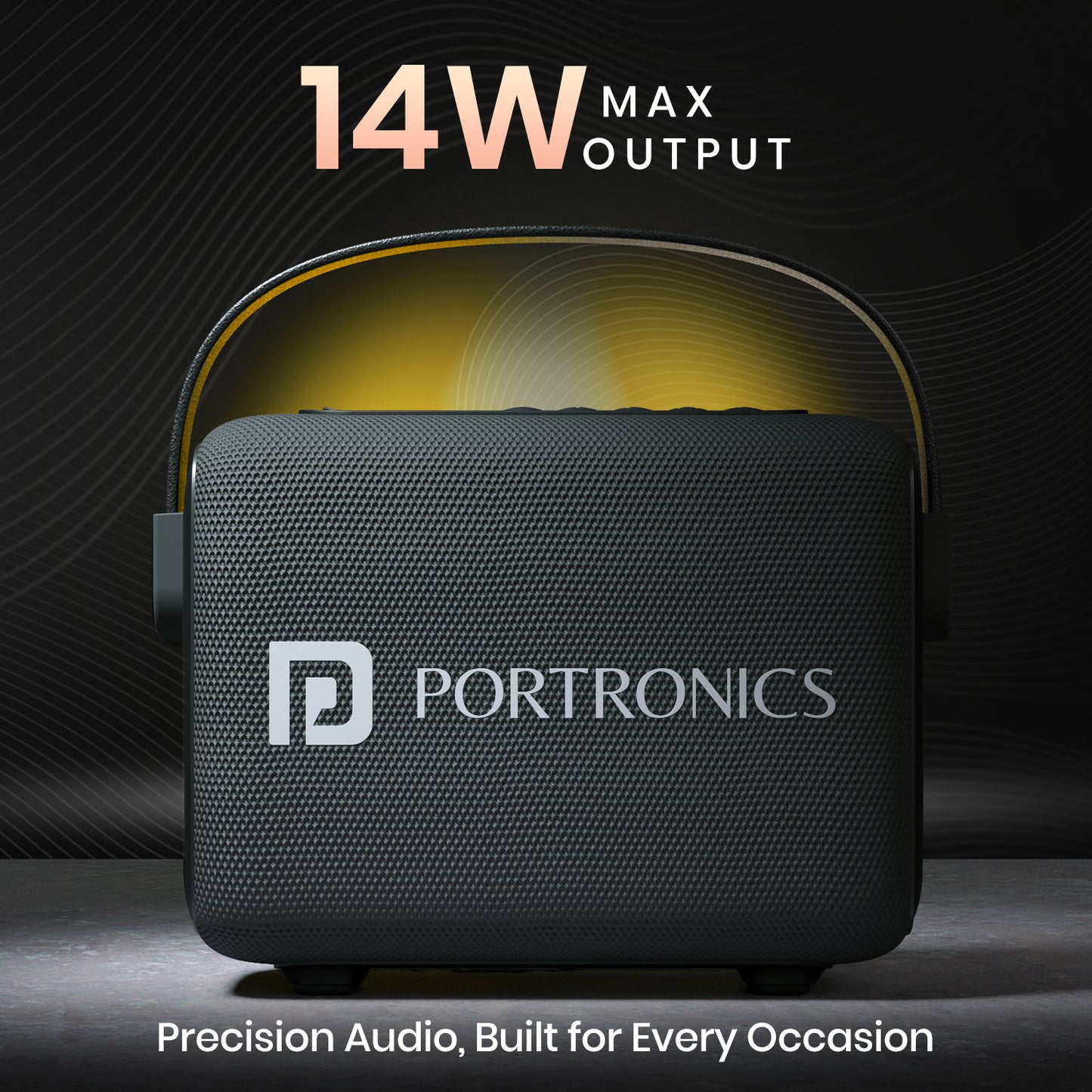 Portronics Resonate 14w portable wireless speaker comes with mic| Bluetooth speaker with mic| best speaker for home