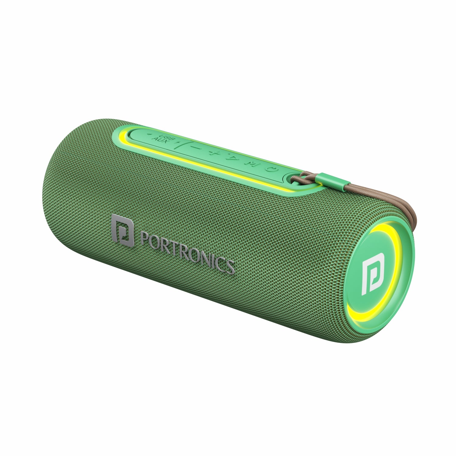 Portronics Resound 2 Bluetooth wireless Speaker and bluetooth speakers with mic for iOS & Android. Green