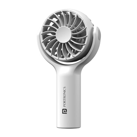 Portronics Toofan Mini White | portable mini fan| rechargeable mini fan| Pocket mini fan