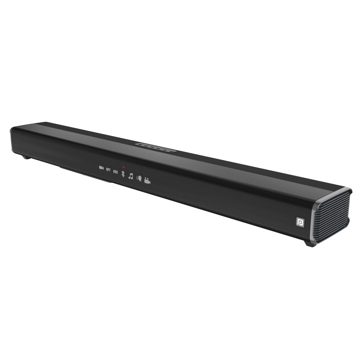 Portronics Sound Slick IV bluetooth speakers soundbar with In-built woofer,120W. Black