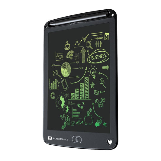 Black Ruffpad 12M: Digital Re-Writable LCD Notepad/tablet with Stylus