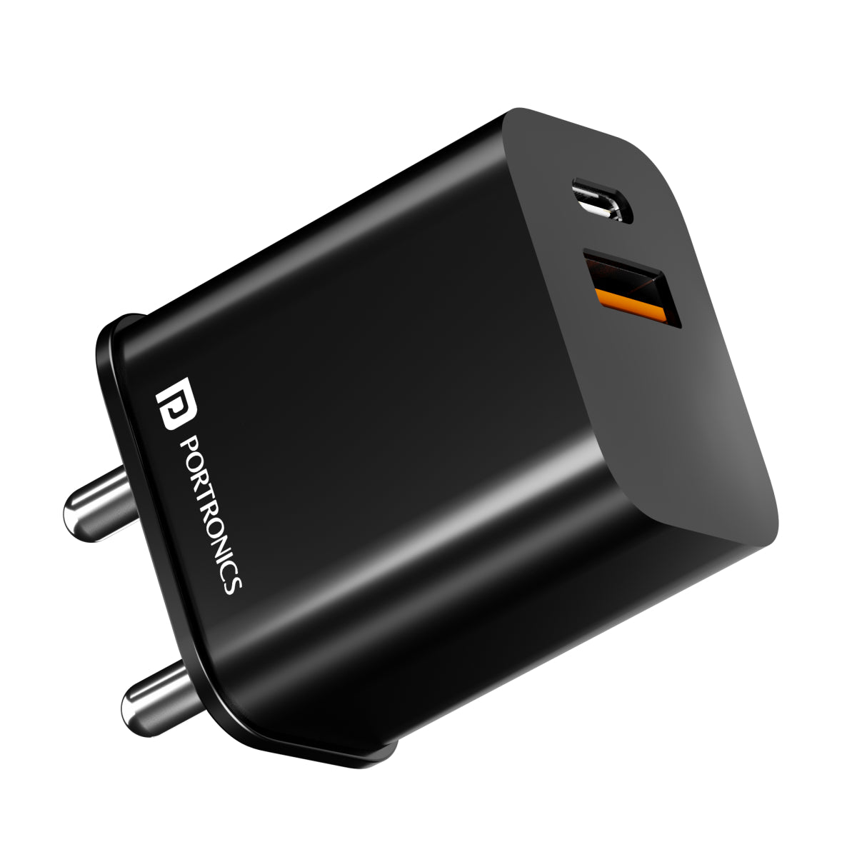 Buy Portronics Adapto 20B| 20W Fast Charger With Dual Ports