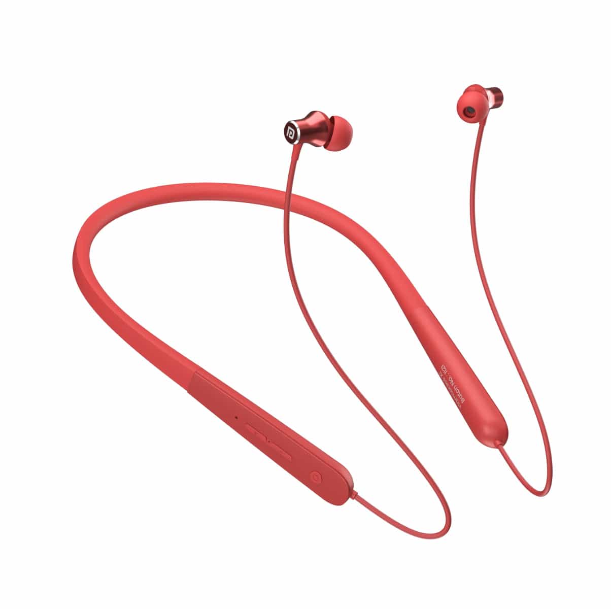 Portronics Harmonics X1 red wireless earphones neckband| bluetooth headset neckband | Red