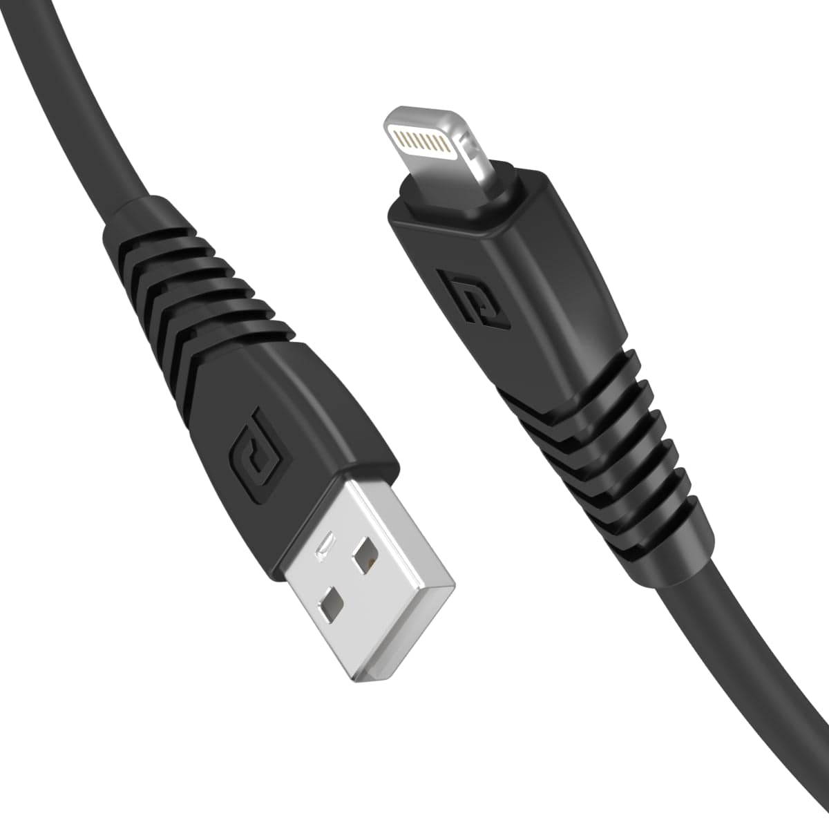 Portronics Konnect Core 8 Pin  USB Cable | USB Charging Cable. Black