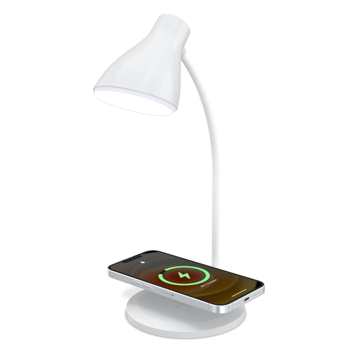 Portronics Brillo 3 - 2-in-1 Wireless Charging Pad with Lamp . White