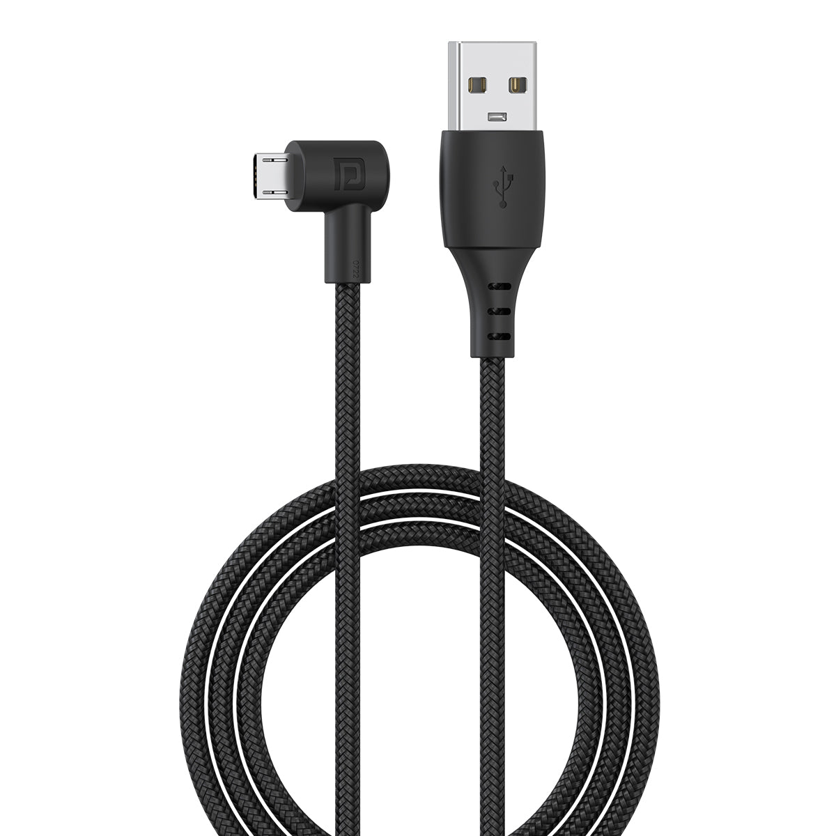 Portronics Konnect HD Micro USB to micro cable with 3.0 A output. Black