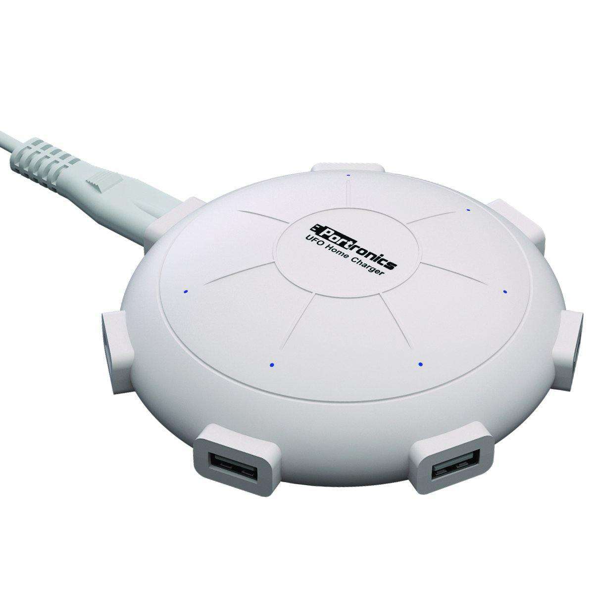 White UFO Home Charger USB power Port