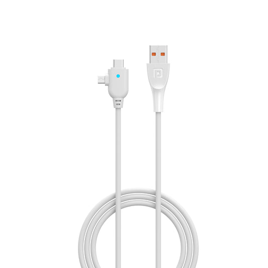 Portronics Konnect Spydr 2 with micro USB, and Type C cable